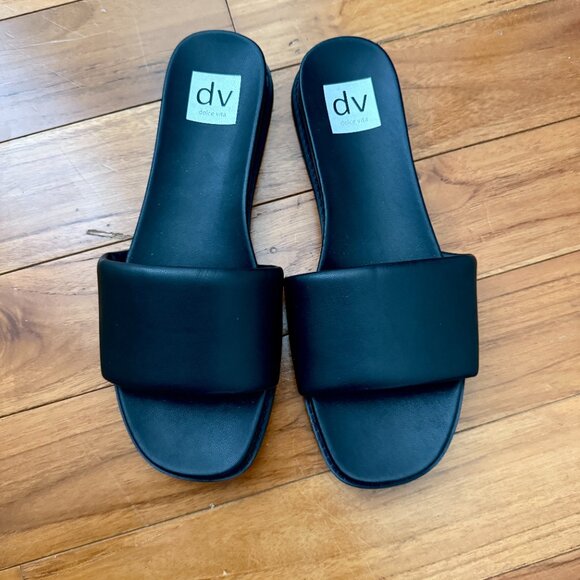 NEW WITHOUT BOX Women DV by Dolce Vita Charlese Slide Sandals in Black Size 8.5 - Picture 1 of 7